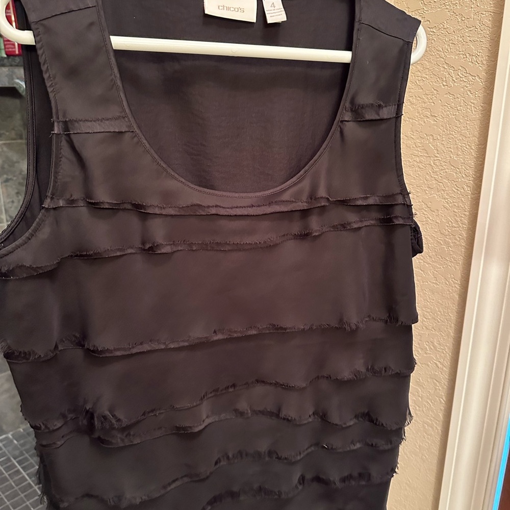 Black Chico Sleeveless Blouse